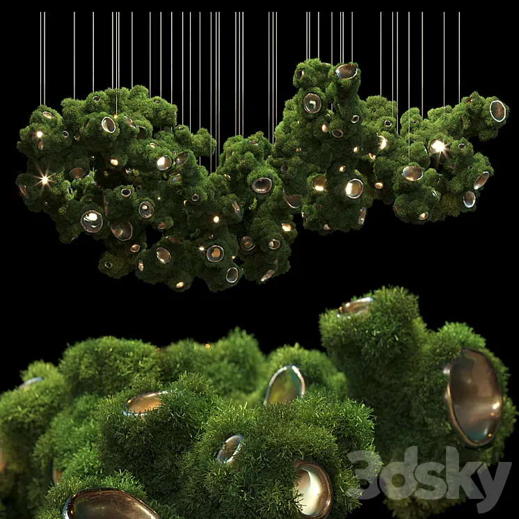 Suspended phytomodule with lighting Vargov Design 3D Model Free Download