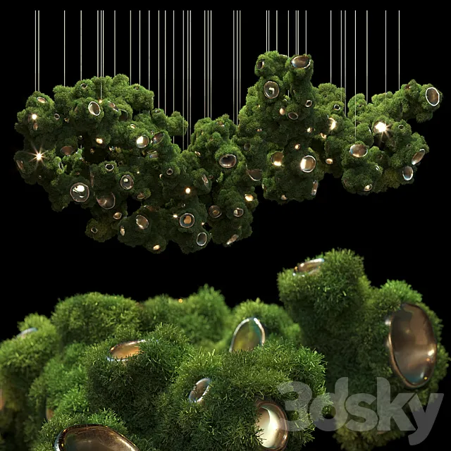 Suspended phytomodule with lighting Vargov Design 3DModel Suspended phytomodule with lighting Vargov Design 3DModel