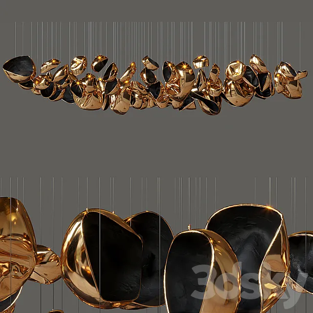 Suspended sculptural composition Vargov Design – Deformity 3D Model Suspended sculptural composition Vargov Design – Deformity 3D Model