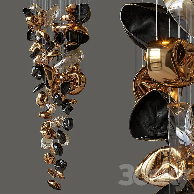 Suspended sculptural composition Vargov Design – Deformity 3DModel Suspended sculptural composition Vargov Design – Deformity 3DModel
