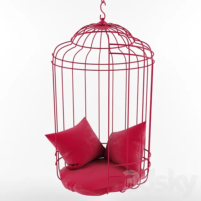 Suspended seat “Cage” 3D Model