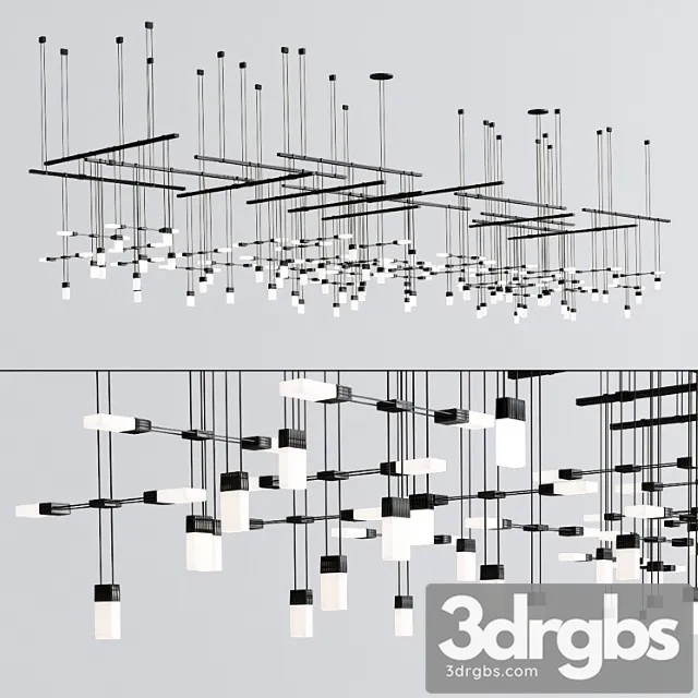 Suspenders gallery multi light pendant Suspenders gallery multi light pendant