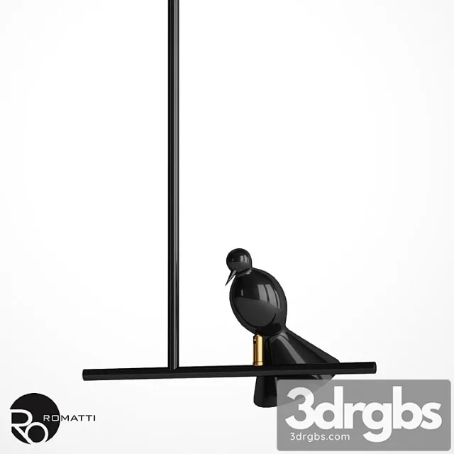 Suspension Alouette Bird Romatti 3D Model Download