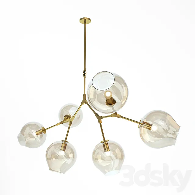 Suspension Branching Bubbles 3DModel