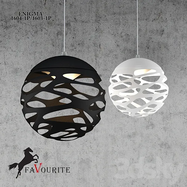 Suspension Favourite Enigma 1604-1P _ 1603-1P 3DModel
