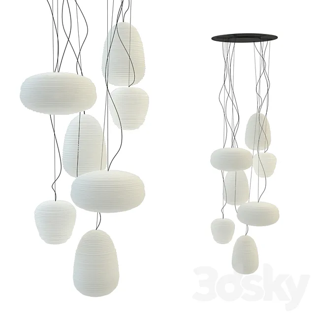 Suspension fixture foscarini rituals 3 multi sospensione 3DModel Suspension fixture foscarini rituals 3 multi sospensione 3DModel