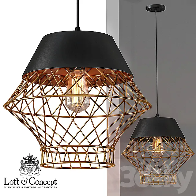 Suspension Golden Supro Cage 3DModel Suspension Golden Supro Cage 3DModel