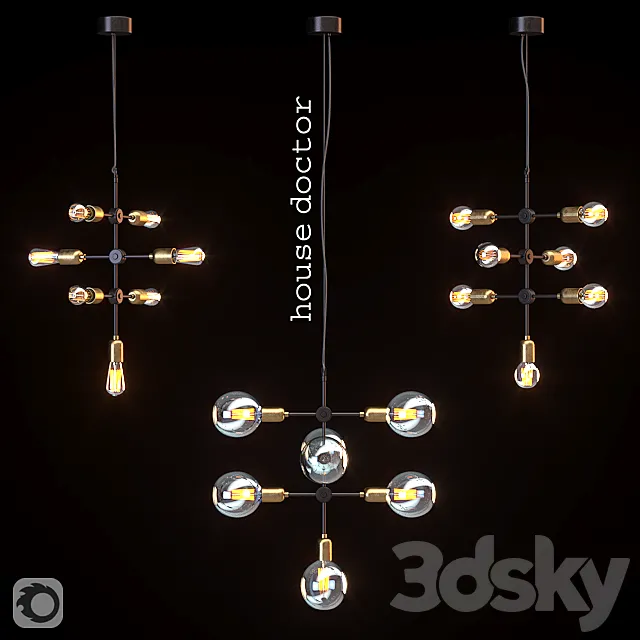 Suspension House Doctor Molecular CB0810 Pendant 3D Model