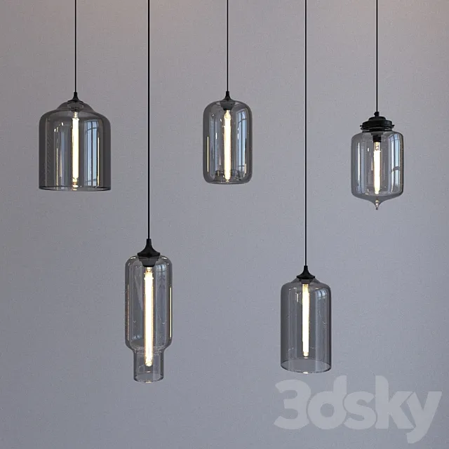 Suspension kit SMOKY GRAY AMBER COFFEE 3D Model Suspension kit SMOKY GRAY AMBER COFFEE 3D Model