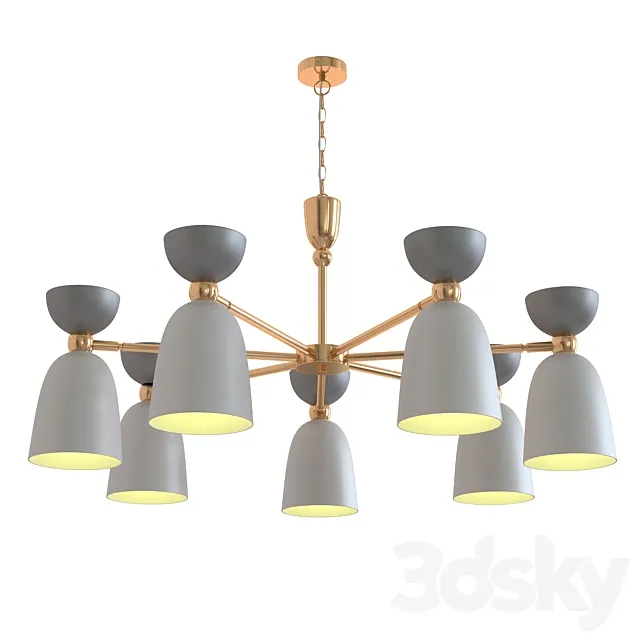 Suspension lamp maytoni cloches 3D Model Suspension lamp maytoni cloches 3D Model