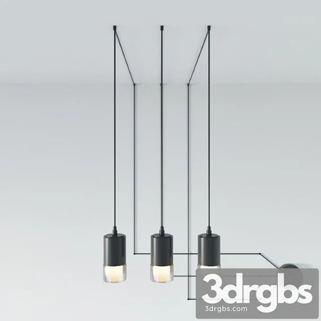 Suspension lamp wireflow freeform 0363 led suspension lamp 3D Model Download