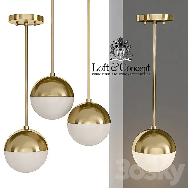 Suspension light Copper Light Pendant Orb 3D Model Suspension light Copper Light Pendant Orb 3D Model