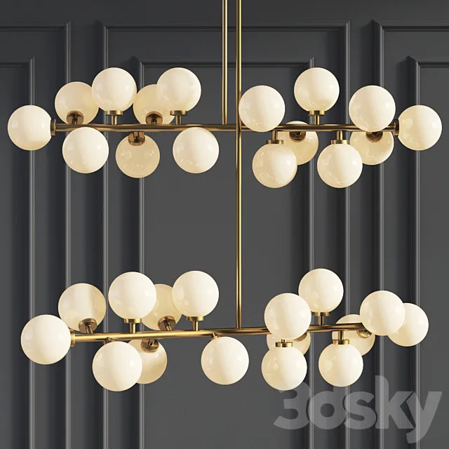 Suspension light The Mimosa Pendant 16 Plafonds by Atelier Areti 3D Model