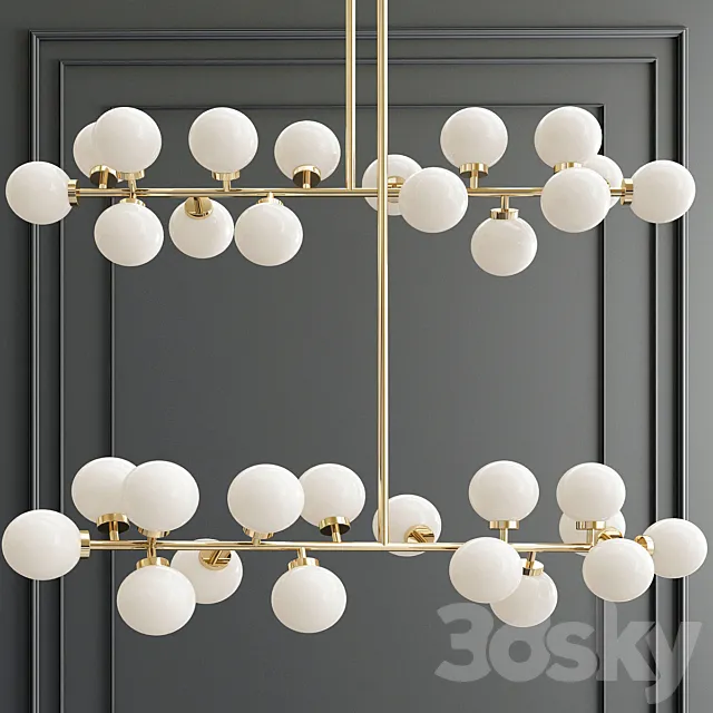 Suspension light The Mimosa Pendant 16 Plafonds by Atelier Areti 3D Model