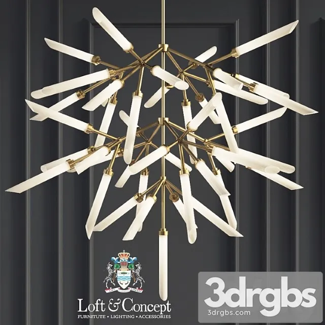 Suspension lights spur grande chandelier 3D Model Download