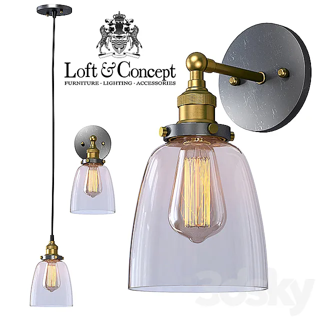 Suspension Loft Clear Glass Cloche 3DModel Suspension Loft Clear Glass Cloche 3DModel