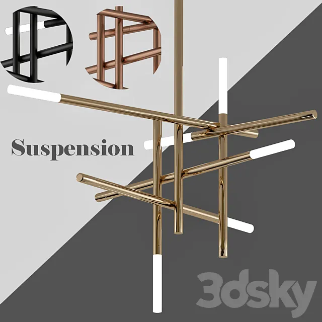 Suspension Medium Chandelier 3DModel Suspension Medium Chandelier 3DModel