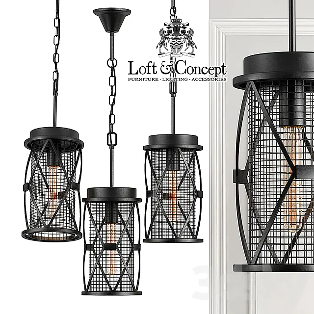 Suspension Mosquitoes Caster Pendant 3DModel Suspension Mosquitoes Caster Pendant 3DModel