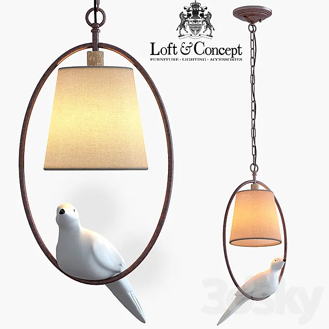 Suspension Norman Bird Chandelier One 3DModel Suspension Norman Bird Chandelier One 3DModel