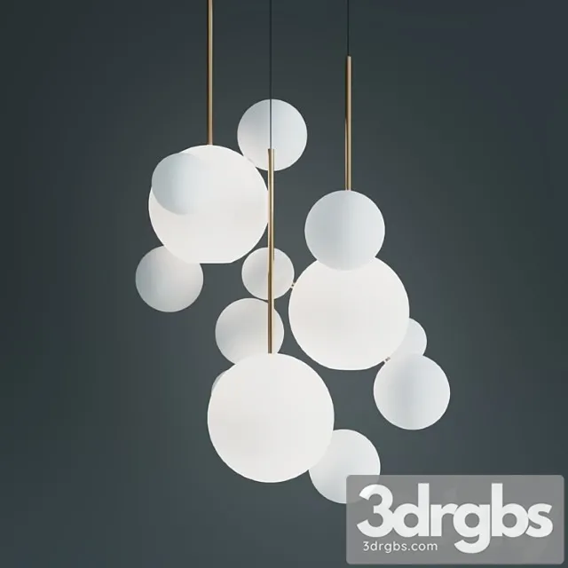 Suspension suspension lamps giopato & coombes bolle bls 14c chandelier milkgiopato & coombes bolle bls 14c chandelier milk 3D Model Download
