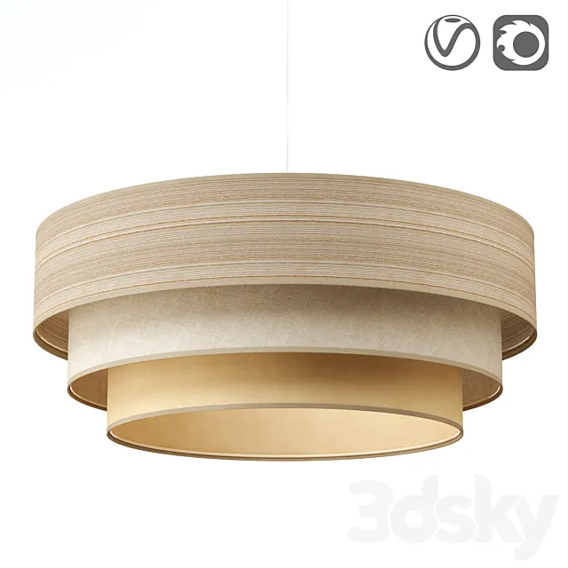 Suspension triniti lamp 3D Model