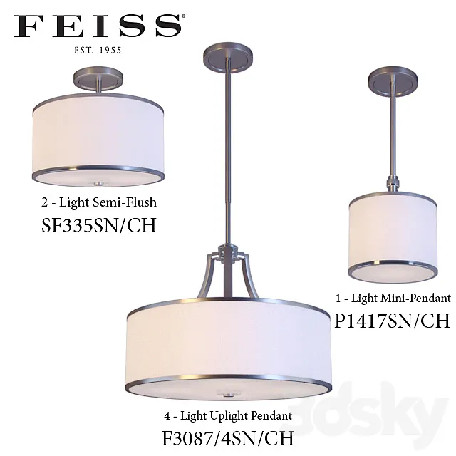 Suspensions Prospect Park Collection 3D Model Suspensions Prospect Park Collection 3D Model