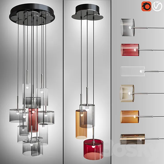 Suspensions SPILLRAY AXOLIGHT 3D Model Suspensions SPILLRAY AXOLIGHT 3D Model