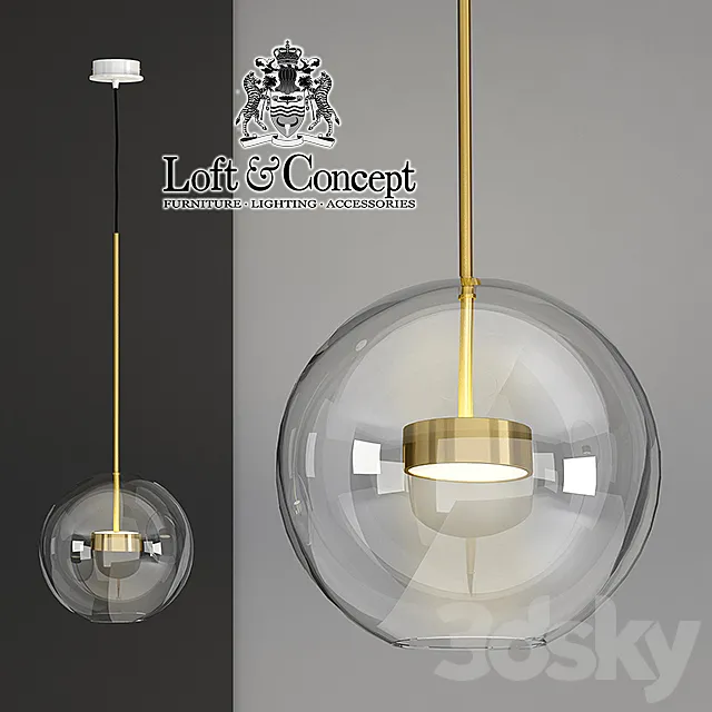 SUSPENTING LAMPS GIOPATO & COOMBES BOLLE BLS MONO LAMP 3D Model SUSPENTING LAMPS GIOPATO & COOMBES BOLLE BLS MONO LAMP 3D Model