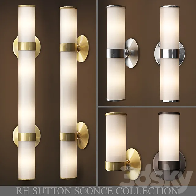SUTTON SCONCE COLLECTION 3DModel SUTTON SCONCE COLLECTION 3DModel