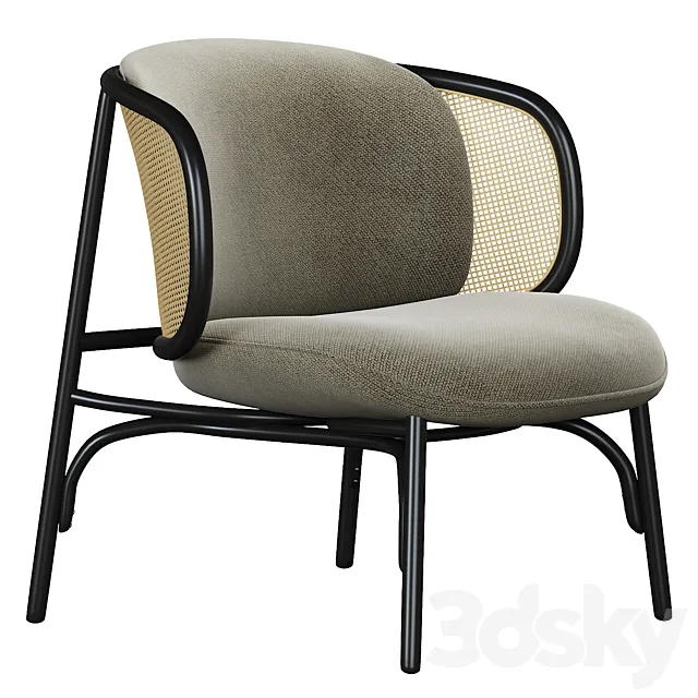 Suzenne Gebrüder Thonet Vienna Armchair 3D Model