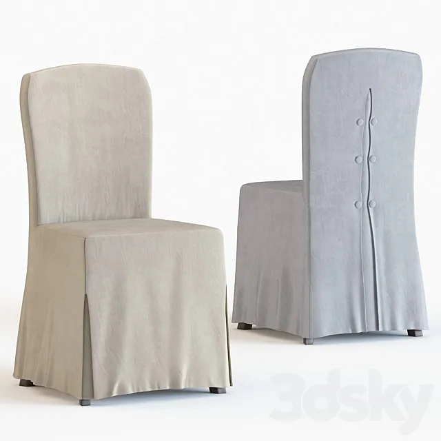 Suzie 18”h Slipcover (set Of 2) 3D Model Suzie 18”h Slipcover (set Of 2) 3D Model