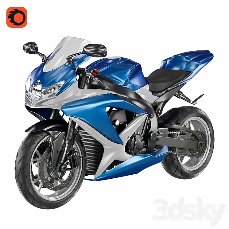 Suzuki GSX 750 3D Model Free Download
