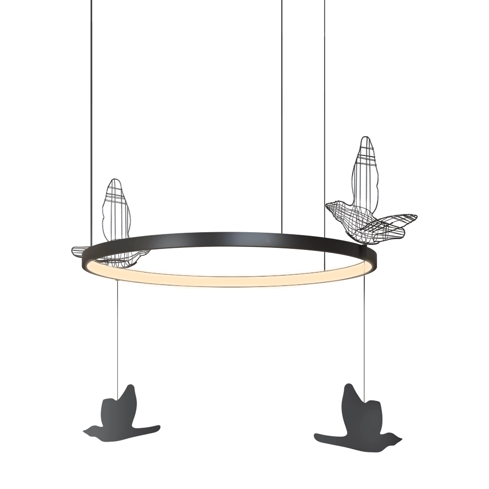 SVITANOK – Pendant lamp Flight shadows round 3D Model