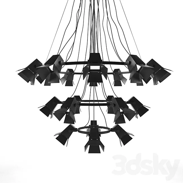 Svteilnik Chandelier 3D Model Svteilnik Chandelier 3D Model