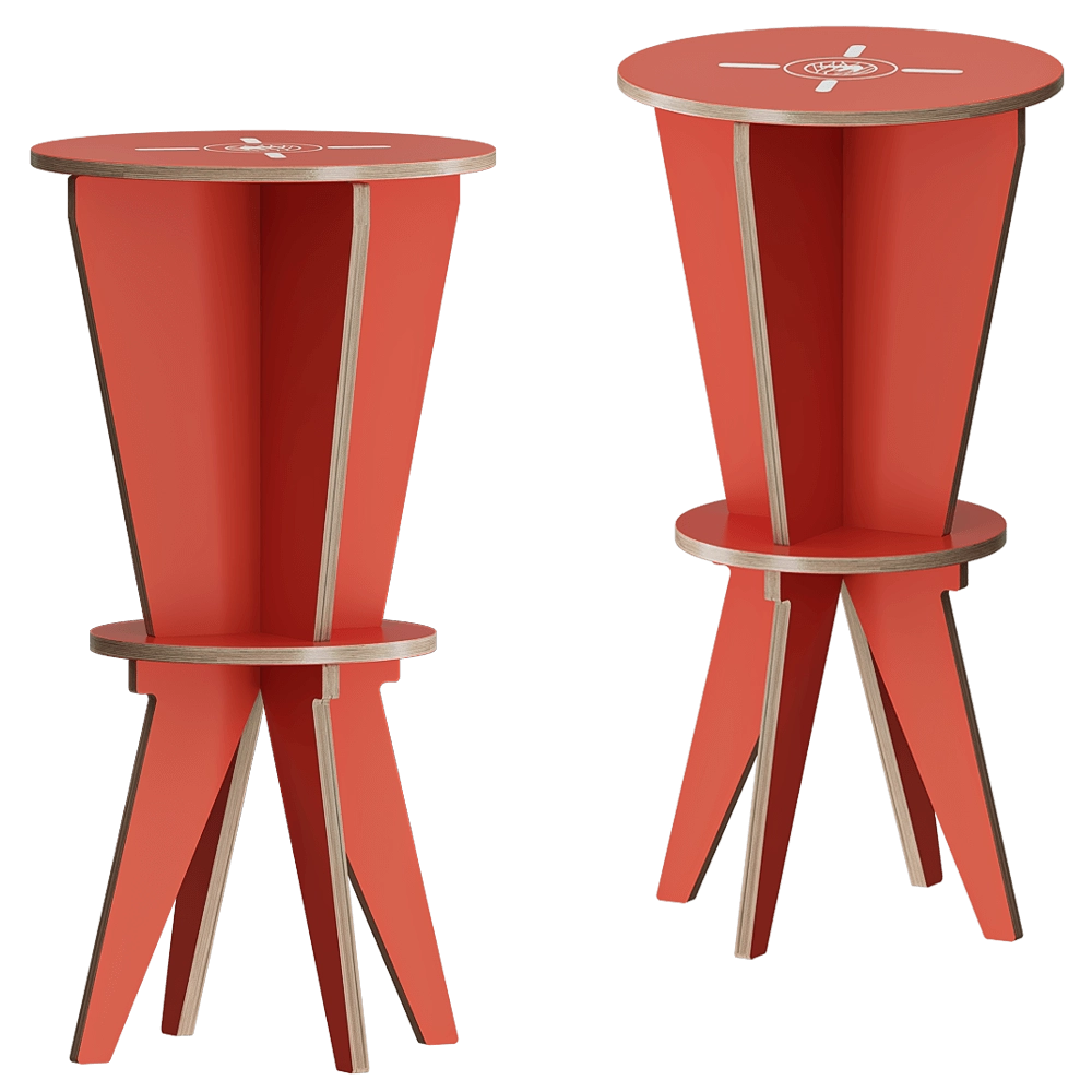Swallow’s Tail Furniture – Stool ST HOCKER 3D Model Swallow’s Tail Furniture – Stool ST HOCKER 3D Model