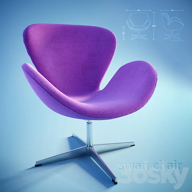Swan chair 3DModel