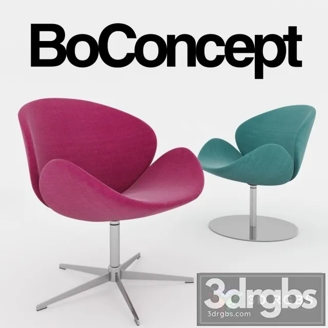 Swan Chair BoConcept 3D Model Download Swan Chair BoConcept 3D Model Download
