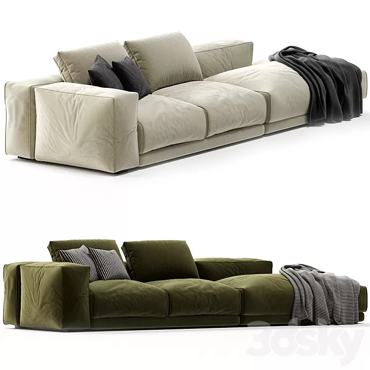 Swan Hills Lounge Corner Sofa 3D Model Free Download