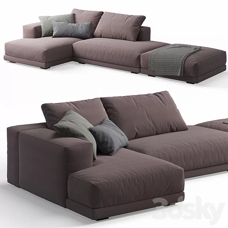 Swan Hills Lounge Corner Sofa 3D Model