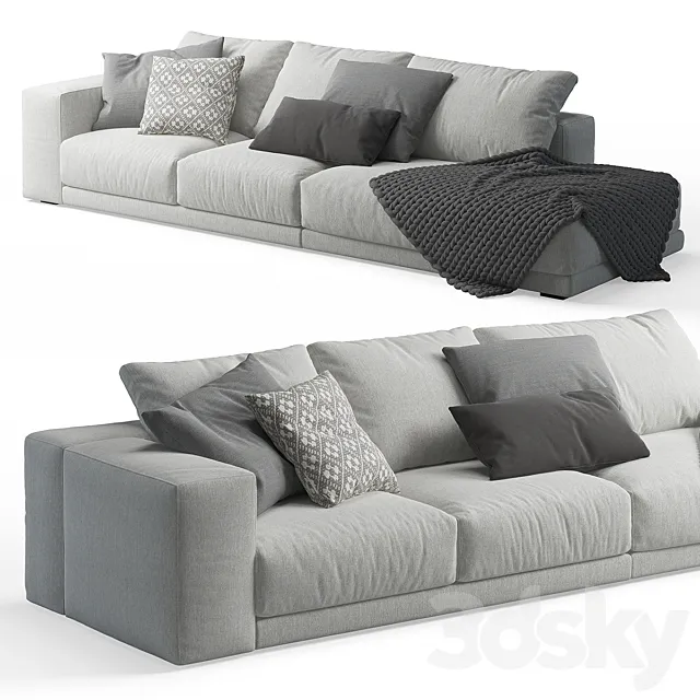 Swan Hills Lounge Sofa 3D Model Swan Hills Lounge Sofa 3D Model