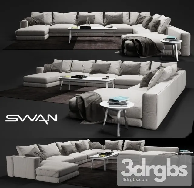 Swan Hills Sofa 3D Model Download Swan Hills Sofa 3D Model Download
