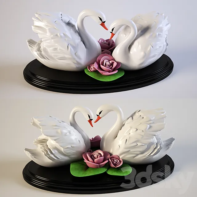 Swans 3D Model Swans 3D Model