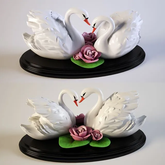Swans decor 3D Model
