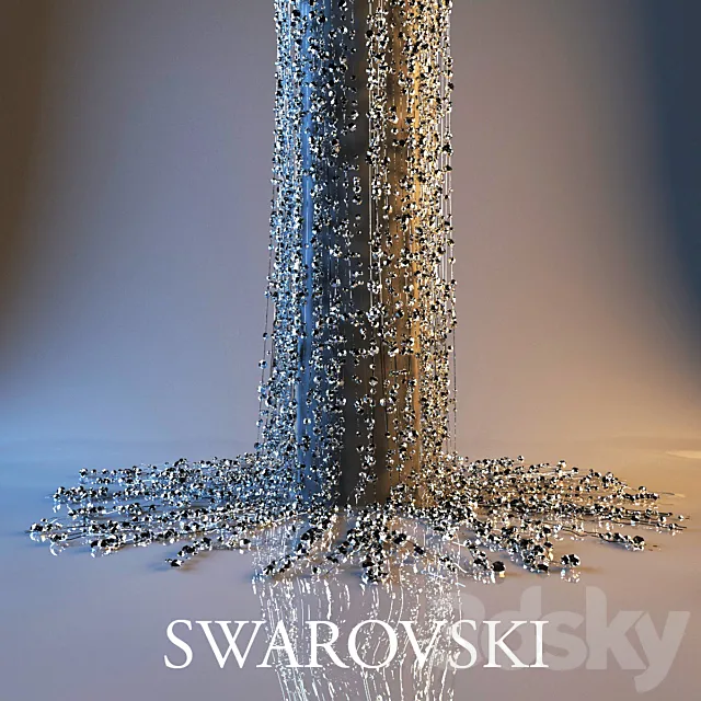 Swarovski crystals for the column 3D Model Swarovski crystals for the column 3D Model