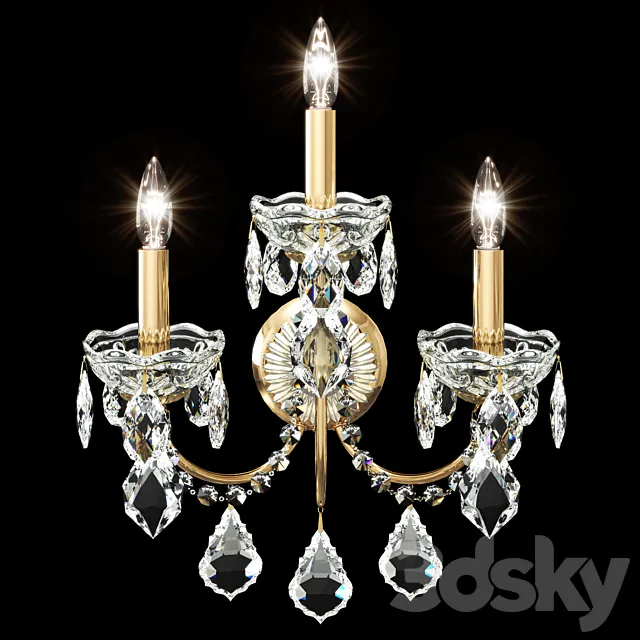 Swarovski Schonbek 1703 sconce 3D Model