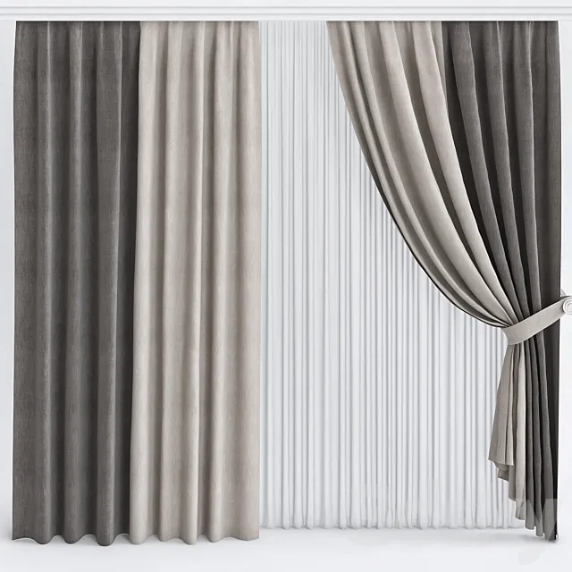 Swayam curtains 3DModel