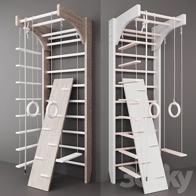 Swedish wall 3D Model Swedish wall 3D Model