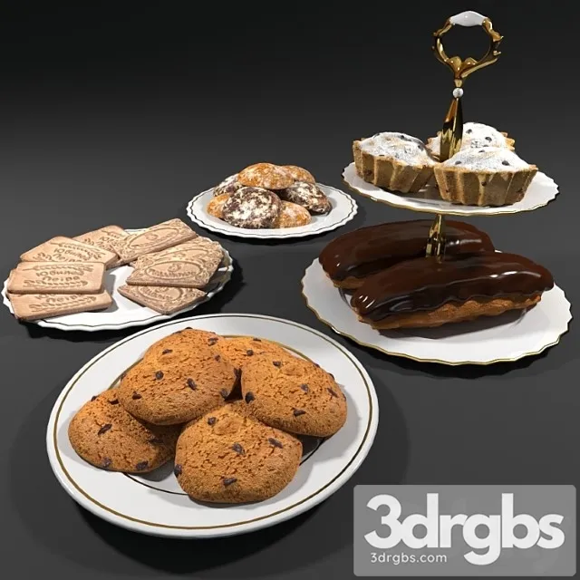 Sweets (set of baking) 3D Model Download