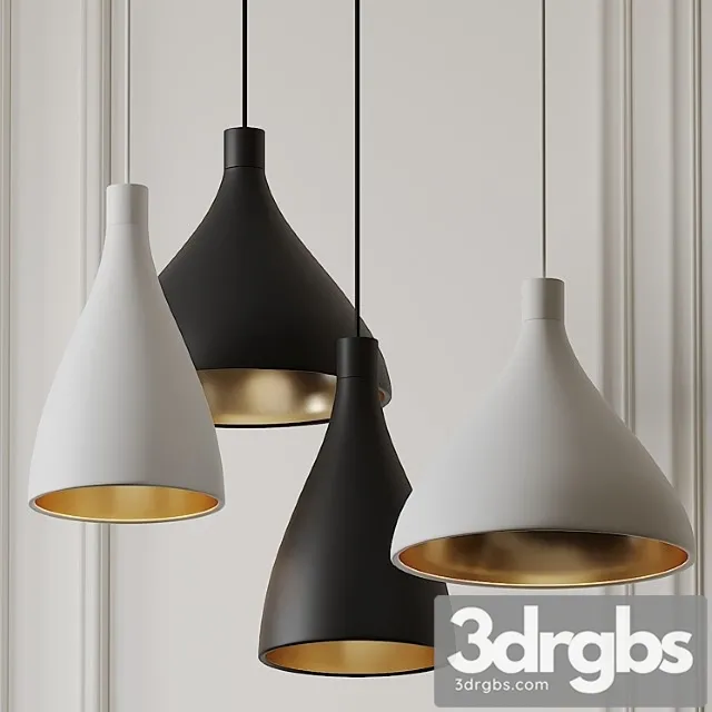 Swell Narrow And Medium Pendant Lights By Pablo Studio 3D Model Download