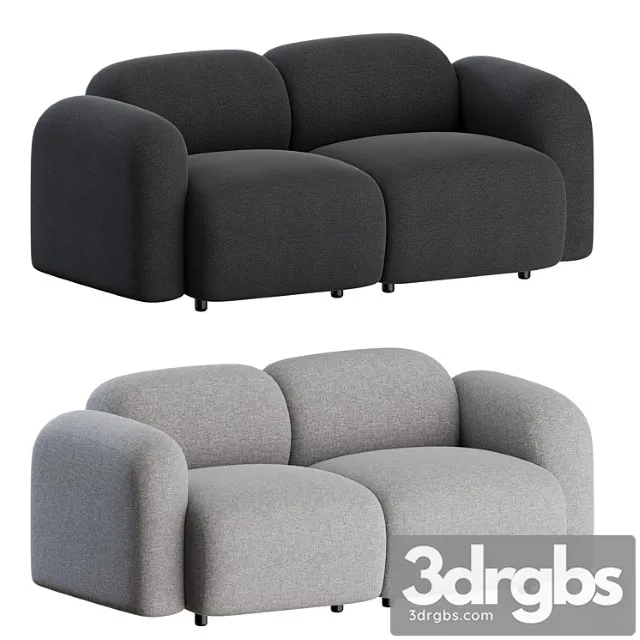 Swell sofa 2 seater by normann copenhagen